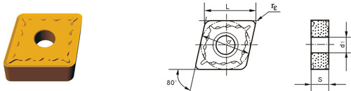 インデックスに登録挿入 タイプ C CNMG-ZF2