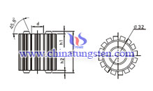 Carboneto cimentado gear hob