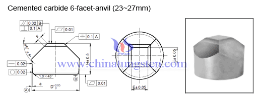 cemented-carbide-6-facet-anvil