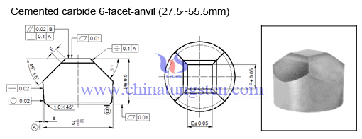 cemented-carbide-6-facet-anvil