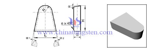 ซีเมนต์คาร์ไบด์ถ่านหินเหมืองเครื่องมือ-M12