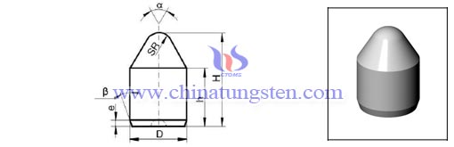 ซีเมนต์คาร์ไบด์-กรวยปุ่ม CZ-