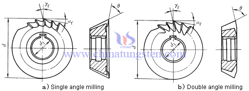 angle cemented carbide milling cutter