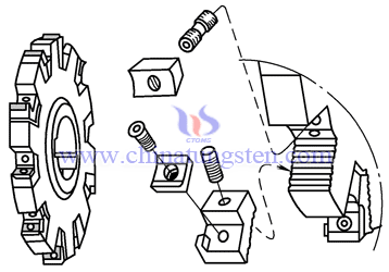 cemented carbide indexable face cemented carbide milling cutter