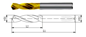 Carboneto de Tungstênio Brocas-Tipo A15