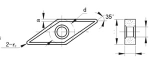 Mecanicamente Presas Inserts Tipo 2V