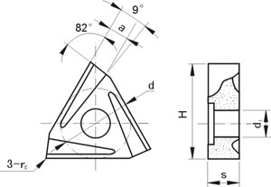 Mecanicamente Presas Inserts Tipo 3D