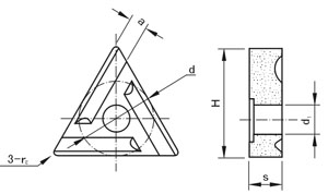 Mecanicamente Presas Inserts Tipo 3F