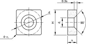 Mecanicamente Presas Inserts Tipo 4N