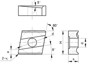 Mecanicamente Presas Inserts Tipo CL