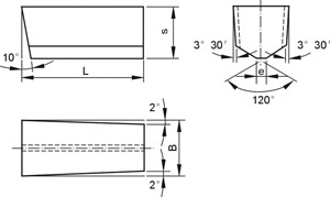 Mecanicamente Presas Inserts Tipo J1