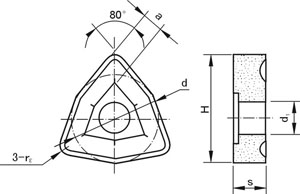 Mecanicamente Presas Inserts Tipo T3V