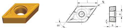 Indexable Inserta Type D DCMT-HMM