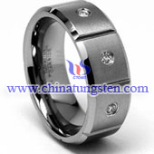 tungsten diamond ring