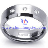 tungsten diamond ring