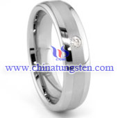 tungsten diamond ring