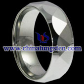 tungsten faceted rings