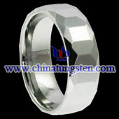 tungsten faceted rings