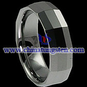 tungsten faceted rings