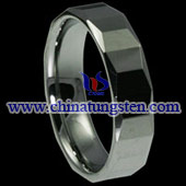 tungsten faceted rings